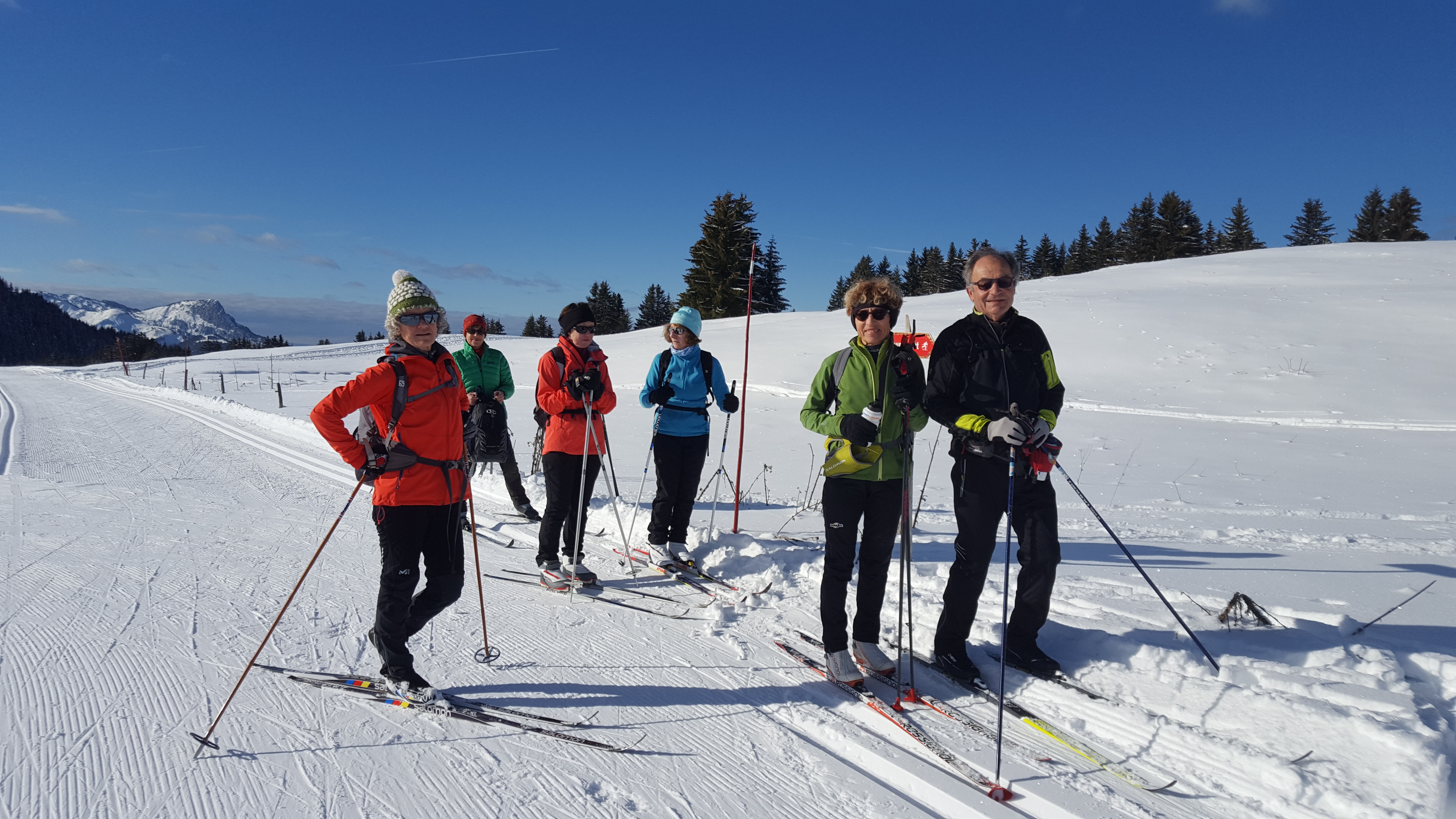 ski de fond le plateau de Beauregard Club Alpin Français de Meythet ski de fond le plateau de Beauregard Club Alpin Français de Meythet